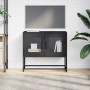 Mueble para TV acero laminado en frío negro 68x39x60,5 cm en Muebles TV | Comprar online en Foru.es
