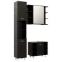 Juego de muebles de baño 3 pzas madera ingeniería negro de vidaXL, Muebles de baño - Ref: Foro24-3056953, Precio: 189,40 €, D...