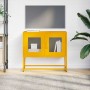 Mueble TV acero laminado en frío amarillo mostaza 68x39x60,5 cm en Muebles TV | Comprar online en Foru.es
