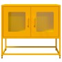 Mueble TV acero laminado en frío amarillo mostaza 68x39x60,5 cm en Muebles TV | Comprar online en Foru.es