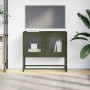 Mueble de TV acero laminado en frío verde oliva 68x39x60,5 cm en Muebles TV | Comprar online en Foru.es