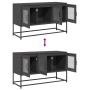 Mueble para TV acero laminado en frío negro 100,5x39x60,5 cm en Muebles TV | Comprar online en Foru.es