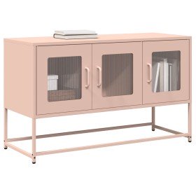 Mueble para TV acero laminado en frío rosa 100,5x39x60,5 cm en Muebles TV | Comprar online en Foru.es