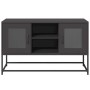 Mueble para TV de acero negro 100,5x39x60,5 cm en Muebles TV | Comprar online en Foru.es