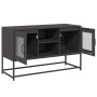 Mueble para TV de acero negro 100,5x39x60,5 cm en Muebles TV | Comprar online en Foru.es