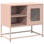 Mueble para TV de acero rosa 68x39x60,5 cm en Muebles TV | Comprar online en Foru.es
