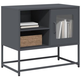 Mueble para TV de acero gris antracita 68x39x60,5 cm en Muebles TV | Comprar online en Foru.es