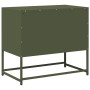Mueble para TV de acero verde oliva 68x39x60,5 cm en Muebles TV | Comprar online en Foru.es