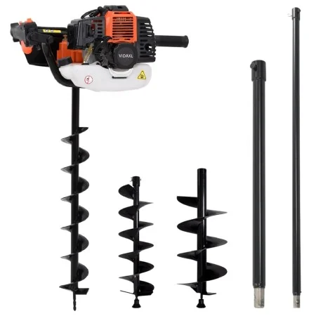 Bohrerset mit Erdbohrschnecke aus Stahl von vidaXL, Spiralschnecken - Ref: Foro24-279576, Preis: 251,60 €, Rabatt: %