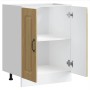 Mueble bajo para fregadero Kalmar roble sonoma 60x46x81,5 cm en Armarios de cocina | Comprar online en Foru.es