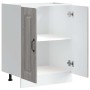Mueble bajo para fregadero Kalmar gris sonoma 60x46x81,5 cm en Armarios de cocina | Comprar online en Foru.es