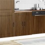 Mueble bajo para fregadero Kalmar roble marrón 60x46x81,5 cm en Armarios de cocina | Comprar online en Foru.es