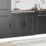 Mueble bajo para fregadero Kalmar negro 80x46x81,5 cm en Armarios de cocina | Comprar online en Foru.es