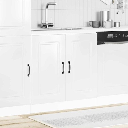 Mueble bajo para fregadero Kalmar blanco brillo 80x46x81,5 cm en Armarios de cocina | Comprar online en Foru.es