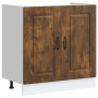 Mueble bajo para fregadero Kalmar roble ahumado 80x46x81,5 cm en Armarios de cocina | Comprar online en Foru.es