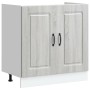 Mueble bajo para fregadero Kalmar gris sonoma 80x46x81,5 cm en Armarios de cocina | Comprar online en Foru.es
