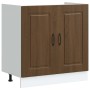 Mueble bajo para fregadero Kalmar roble marrón 80x46x81,5 cm en Armarios de cocina | Comprar online en Foru.es