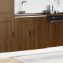 Mueble bajo para fregadero Kalmar roble marrón 80x46x81,5 cm en Armarios de cocina | Comprar online en Foru.es