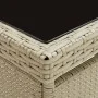 Muebles de jardín 3 piezas ratán sintético y vidrio beige de vidaXL, Conjuntos de jardín - Ref: Foro24-3058310, Precio: 262,5...