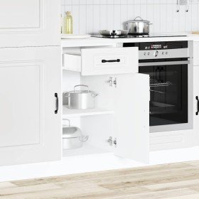 Mueble bajo de cocina Kalmar madera de ingeniería blanca en Armarios de cocina | Comprar online en Foru.es