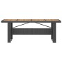 Juego de comedor de jardín 7 piezas ratán sintético negro de vidaXL, Conjuntos de jardín - Ref: Foro24-3059346, Precio: 1,00 ...