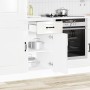 Mueble bajo cocina Kalmar madera ingeniería blanca alto brillo en Armarios de cocina | Comprar online en Foru.es