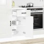 Mueble bajo cocina Kalmar madera ingeniería blanca alto brillo en Armarios de cocina | Comprar online en Foru.es