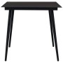 Set de comedor de jardín 5 pzas cuerda de algodón y acero negro de vidaXL, Conjuntos de jardín - Ref: Foro24-3058276, Precio:...