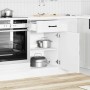 Mueble bajo cocina Kalmar madera ingeniería blanca alto brillo en Armarios de cocina | Comprar online en Foru.es