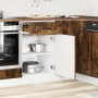 Mueble bajo de cocina Kalmar madera ingeniería de roble ahumado en Armarios de cocina | Comprar online en Foru.es
