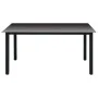 Juego de comedor para jardín 7 piezas negro y marrón de vidaXL, Conjuntos de jardín - Ref: Foro24-3060073, Precio: 545,00 €, ...