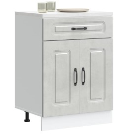 Mueble bajo de cocina Kalmar madera de ingeniería gris hormigón en Armarios de cocina | Comprar online en Foru.es