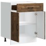 Mueble bajo de cocina Kalmar de madera ingeniería roble ahumado en Armarios de cocina | Comprar online en Foru.es