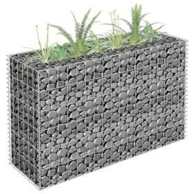 Arriate de gaviones de acero galvanizado 90x30x60 cm en Macetas y jardineras | Comprar online en Foru.es