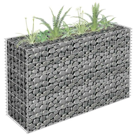 Arriate de gaviones de acero galvanizado 90x30x60 cm en Macetas y jardineras | Comprar online en Foru.es