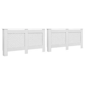 Cubiertas para radiador 2 unidades MDF blanco 152x19x81,5 cm de vidaXL, Accesorios para radiadores de calefacción - Ref: Foro...