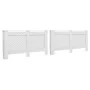 Cubiertas para radiador 2 unidades MDF blanco 152x19x81,5 cm de vidaXL, Accesorios para radiadores de calefacción - Ref: Foro...