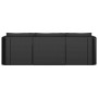 Set muebles de jardín 8 piezas y cojines ratán sintético negro de vidaXL, Conjuntos de jardín - Ref: Foro24-3059502, Precio: ...