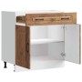 Mueble bajo de cocina Kalmar de madera antigua de ingeniería en Armarios de cocina | Comprar online en Foru.es