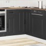 Mueble bajo esquinero de cocina Kalmar madera ingeniería negra en Armarios de cocina | Comprar online en Foru.es