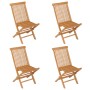 Conjunto de comedor de jardín 5 piezas madera maciza de teca de vidaXL, Conjuntos de jardín - Ref: Foro24-3059583, Precio: 32...