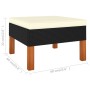 Set de muebles de jardín 8 pzas cojines ratán sintético negro de vidaXL, Conjuntos de jardín - Ref: Foro24-3059741, Precio: 5...