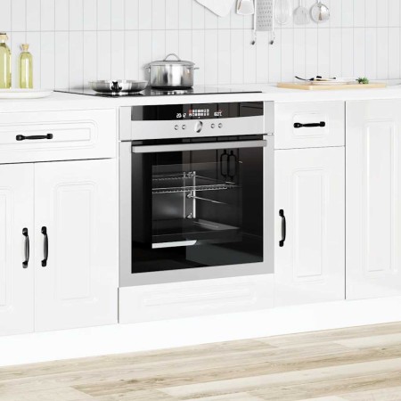 Mueble de horno Kalmar alto brillo blanco madera reconstituida en Armarios de cocina | Comprar online en Foru.es