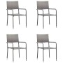 Juego de comedor para jardín 5 piezas ratán sintético gris de vidaXL, Conjuntos de jardín - Ref: Foro24-3059443, Precio: 174,...