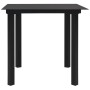Juego de comedor de jardín 3 piezas ratán PVC negro de vidaXL, Conjuntos de jardín - Ref: Foro24-3058283, Precio: 306,18 €, D...