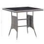 Juego de comedor para jardín 5 piezas ratán sintético gris de vidaXL, Conjuntos de jardín - Ref: Foro24-3059443, Precio: 174,...