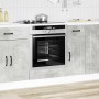 Mueble de horno Kalmar gris hormigón madera reconstituida en Armarios de cocina | Comprar online en Foru.es