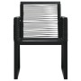 Juego de comedor de jardín 3 piezas ratán PVC negro de vidaXL, Conjuntos de jardín - Ref: Foro24-3058283, Precio: 306,18 €, D...
