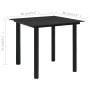 Juego de comedor de jardín 3 piezas ratán PVC negro de vidaXL, Conjuntos de jardín - Ref: Foro24-3058283, Precio: 306,18 €, D...