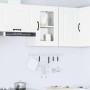 Armario pared cocina puerta de cristal Kalmar blanca en Armarios de cocina | Comprar online en Foru.es